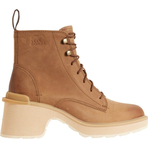 NEW Sorel  Hi-Line Heel Lace Boots - Waterproof, Leather For Women 1225 7s4 - Picture 2 of 6